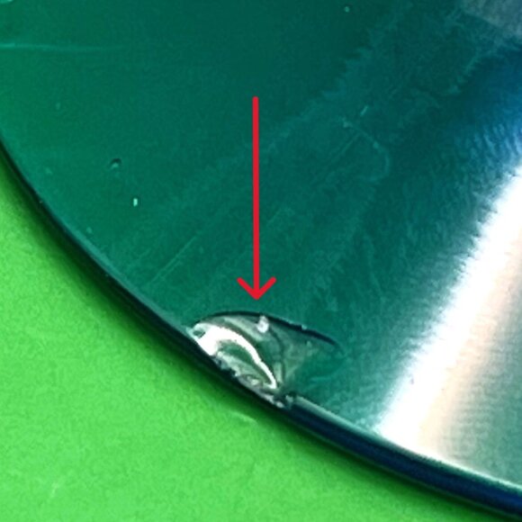 Mid Century Barware Drinking Glasses Crackle Glass Cone Shape Blue Base Set of 2 - Picture 9 of 13